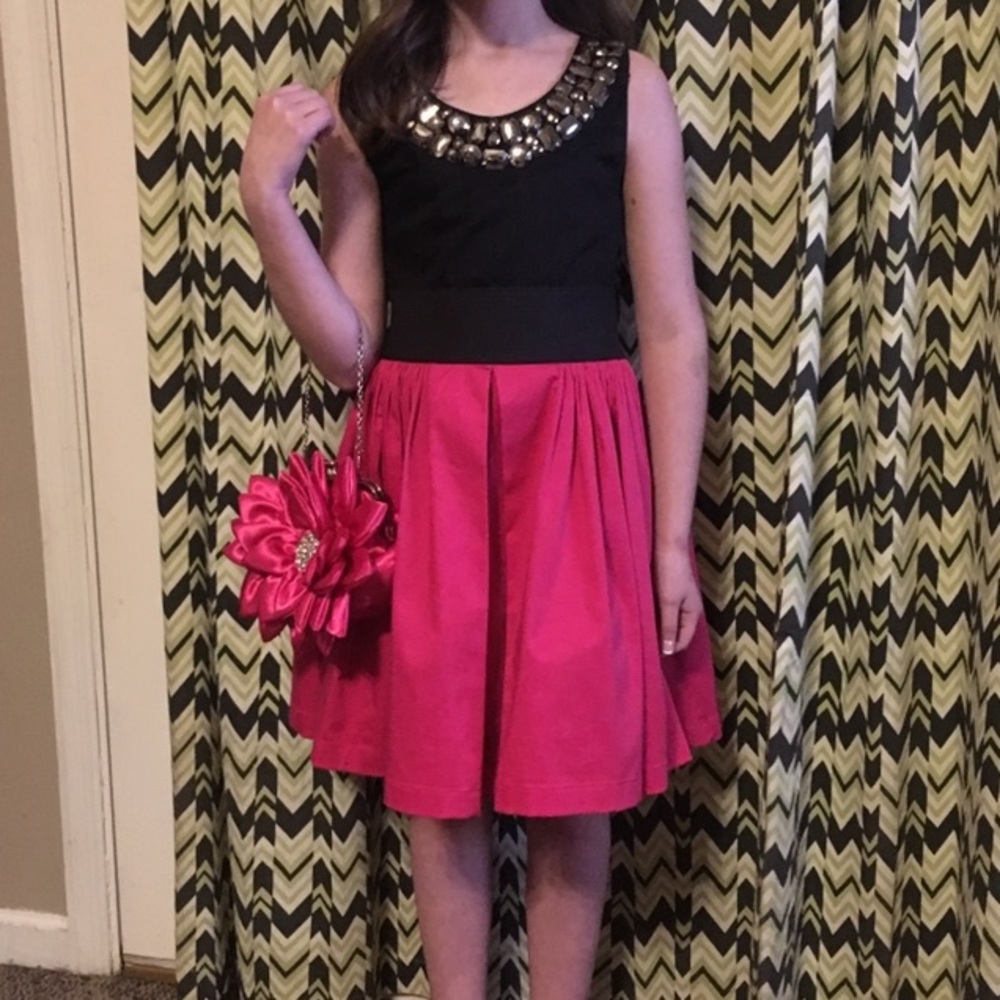 EUC Zoe Ltd. Girls Party Dress sz 12 w/Purse